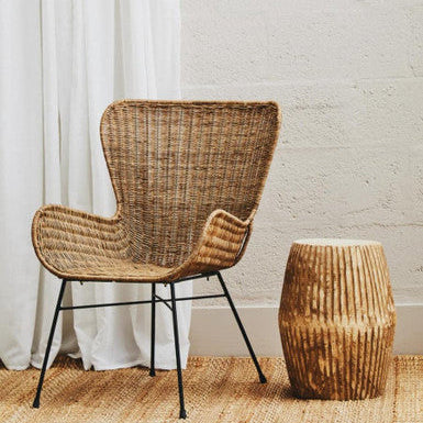 Manado Curved Design Natural Rattan Chair