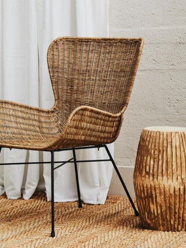 Manado Curved Design Natural Rattan Chair