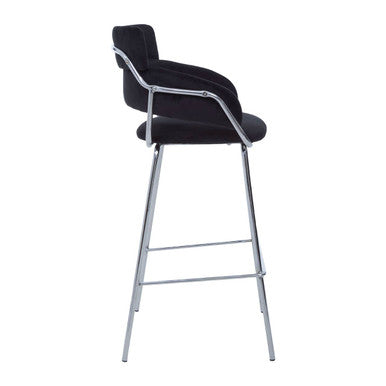 Black Velvet Bar Chair | Tamzin
