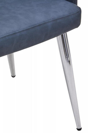 Tamzin Dark Grey And Chrome Dining Chair