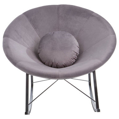 Arto Grey Conic Rocking Chair