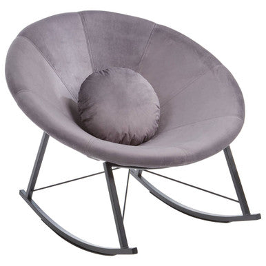 Arto Grey Conic Rocking Chair