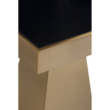 Carlox Square Gold Finish Frame Side Table