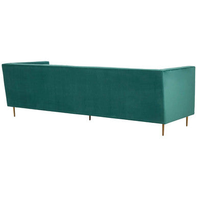 Otylia 3 Seat Green Sofa