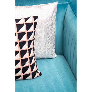 Opal 3 Seat Light Blue Sofa