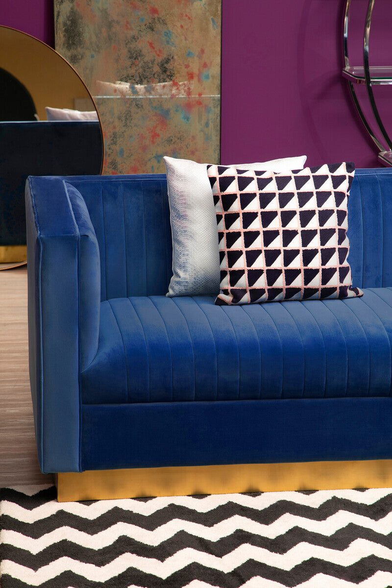 3 Seater Deep Blue Sofa | Opal