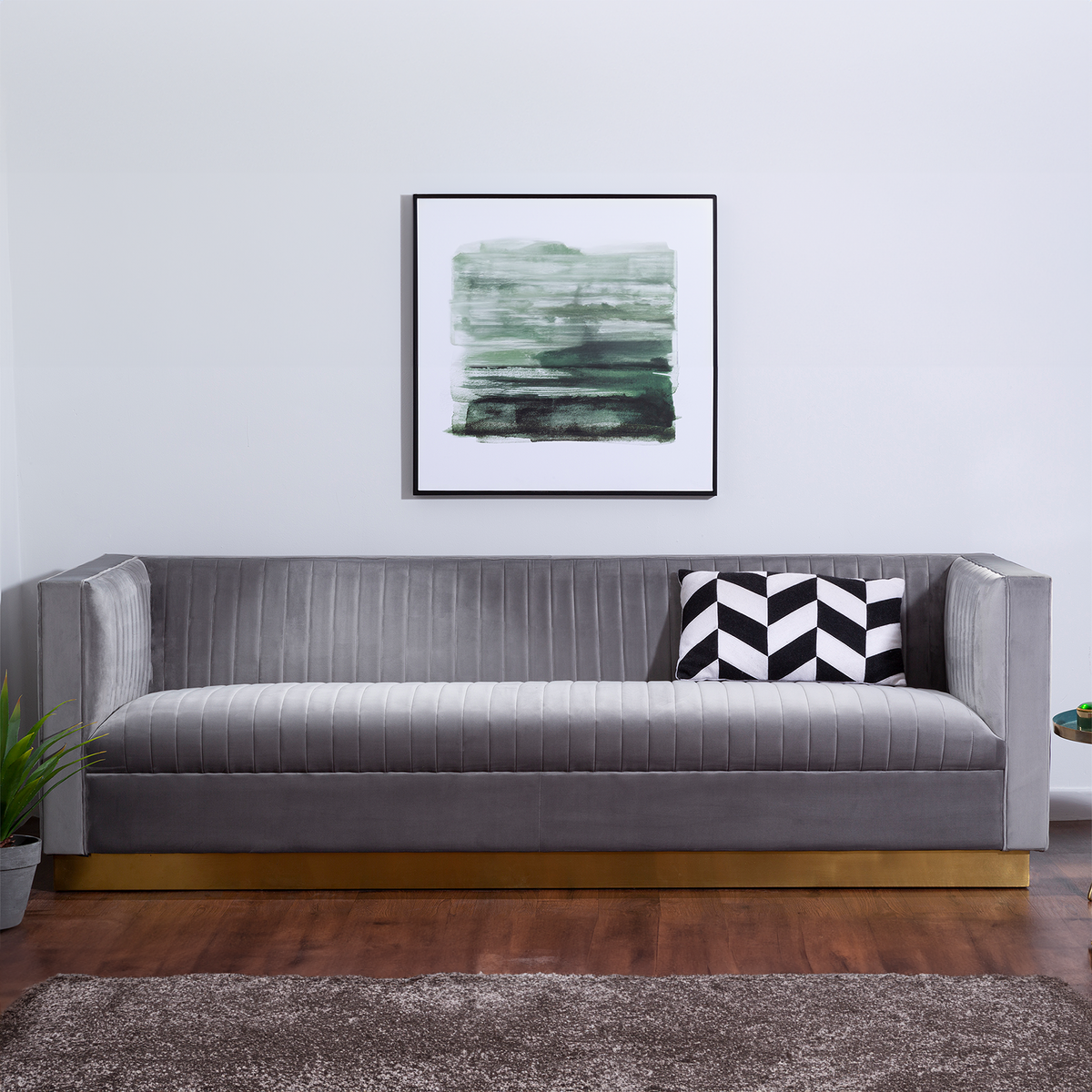 3 Seater Grey Sofa | Opal