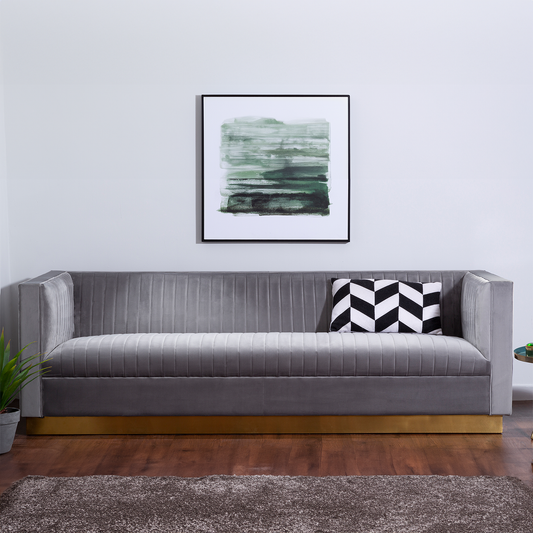 3 Seater Grey Sofa, Opal