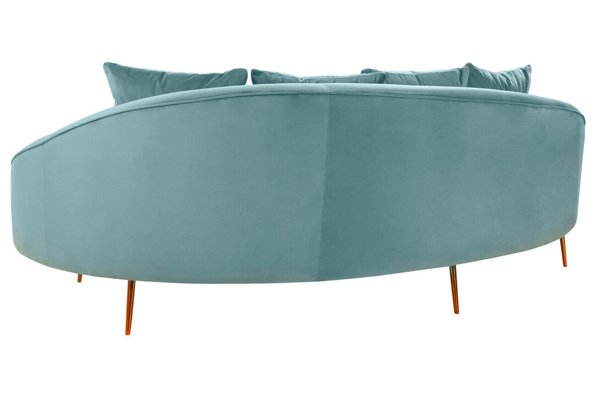 Osdin 4 Seat Light Turquoise Sofa