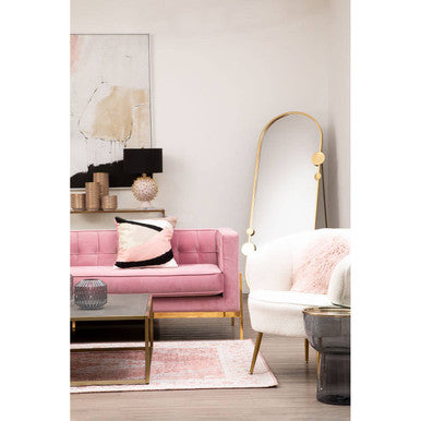 Textured Shahgreen Top and Gold Finish Square Coffee Table, Kempton
