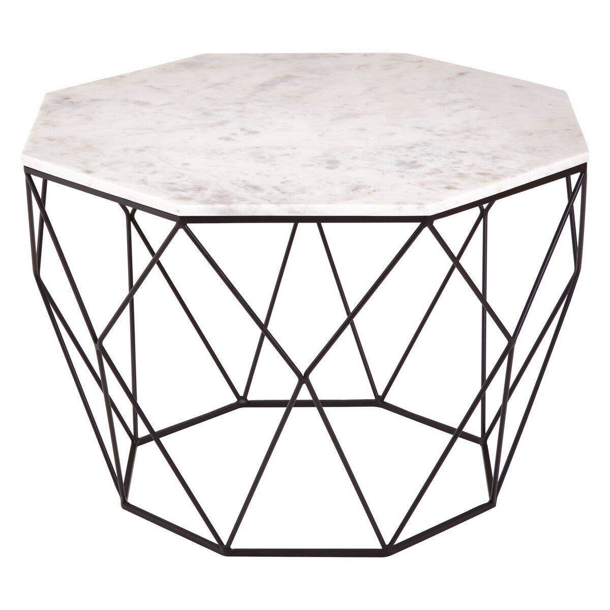 White Marble Top Octagon Table | Shalimar