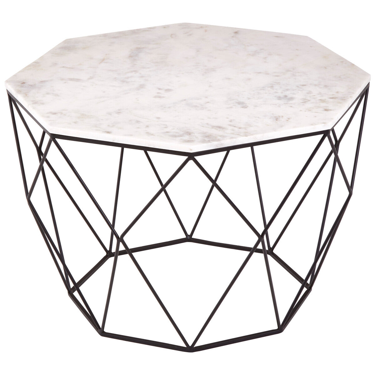 White Marble Top Octagon Table | Shalimar
