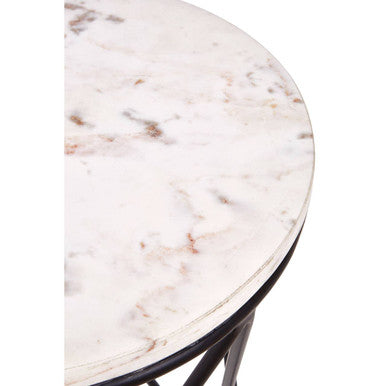 Shalimar Cross Design Round Side Table