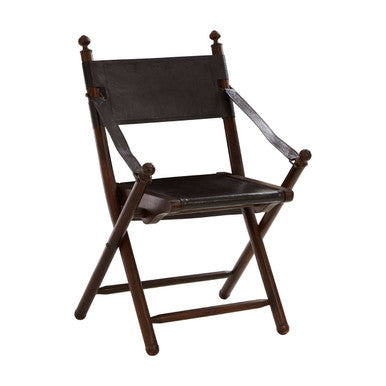 Inca Teak And Black Folding Chair