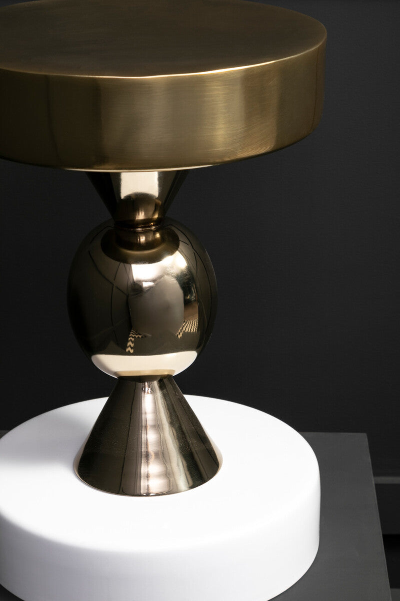 Martini Gold And Ivory Side Table