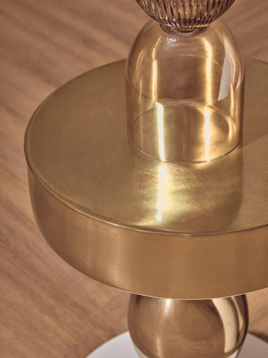 Martini Gold And Ivory Side Table