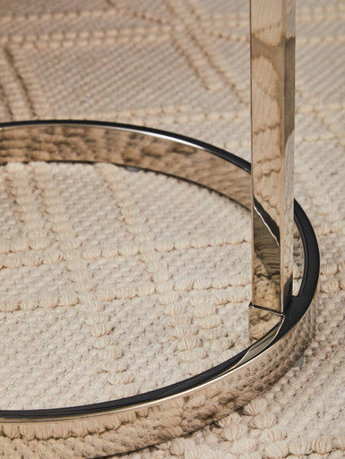 Oria End Table With White Marble Effect Top