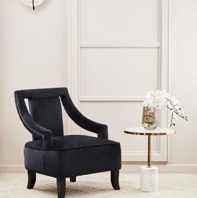 Oria White Marble End Table