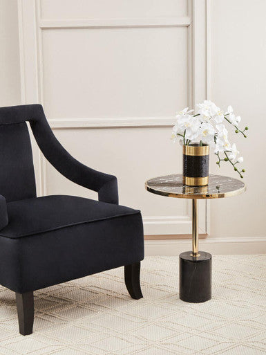 Oria Warm Metallic End Table