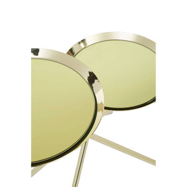 Oria Warm Metallic Side Table