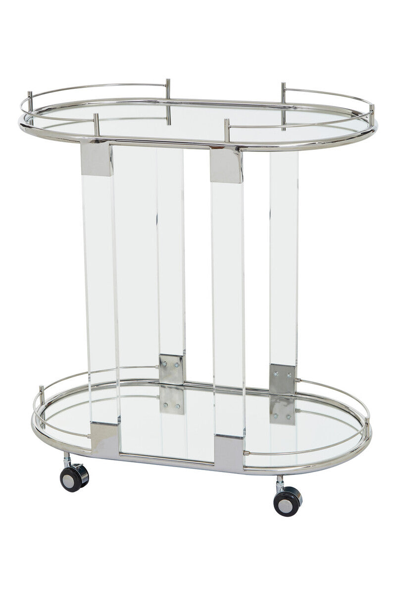 Oval Mirrored Trolley | Oria