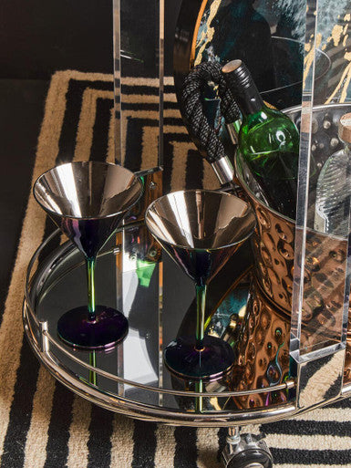Oval Mirrored Trolley | Oria