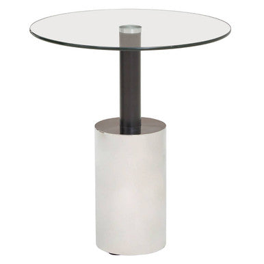 Oria End Table With Silver Base
