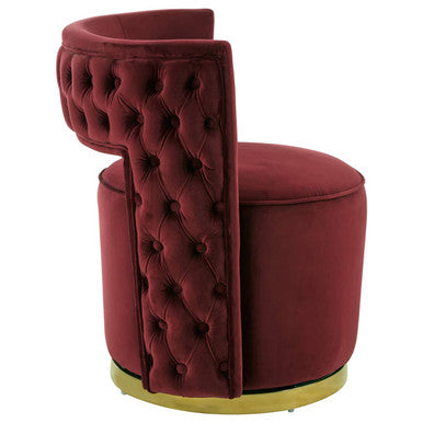 Bola Wine Velvet Chair