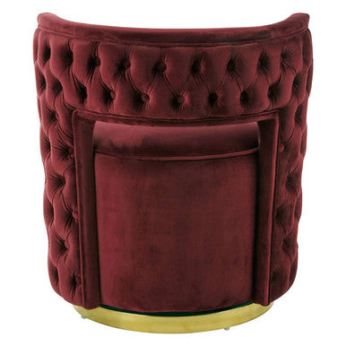 Bola Wine Velvet Chair
