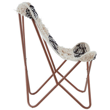 Black and White Pattern Butterfly Chair | Cefena