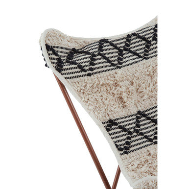 Black and White Pattern Butterfly Chair | Cefena