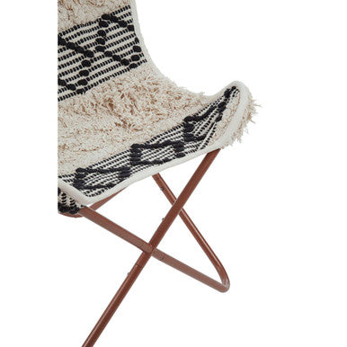 Black and White Pattern Butterfly Chair | Cefena