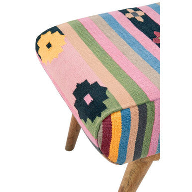 Cefena Multicolour Footstool
