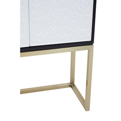 Black and White Two Door Cabinet | Dumas