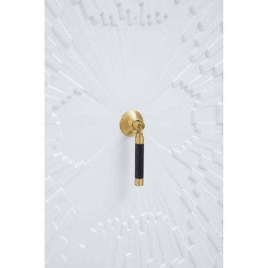 Black and White Two Door Cabinet | Dumas