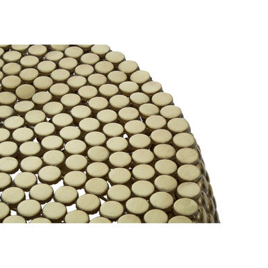 Templar Gold Finish Beaded Coffee Table