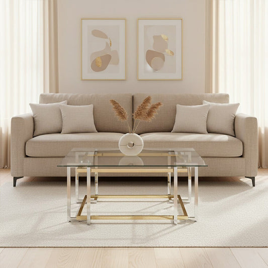 Elino Silver and Gold Coffee Table