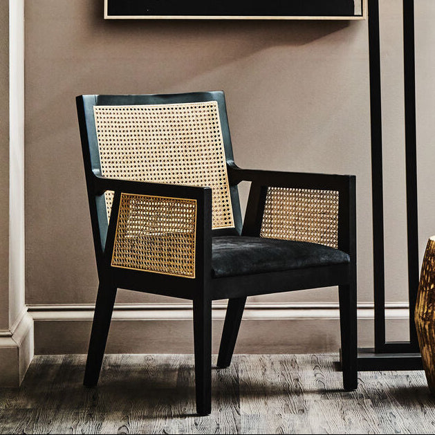 Corso Rattan Chair with Black Frame