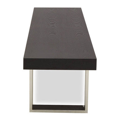 Ulmus Black Elm Wood Bench with Rectangular Design