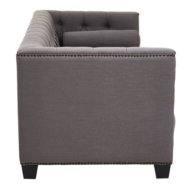 3 Seater Grey Fabric Sofa, Surina