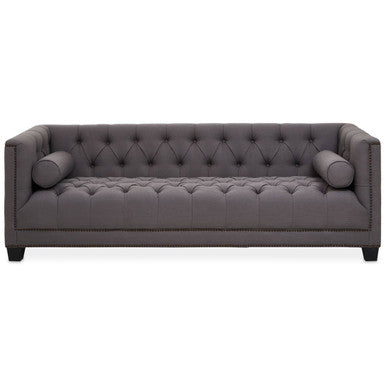 3 Seater Grey Fabric Sofa | Surina