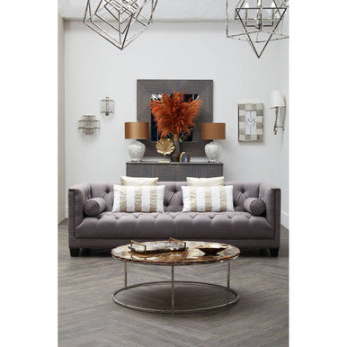 Surina 3 Seat Grey Fabric Sofa