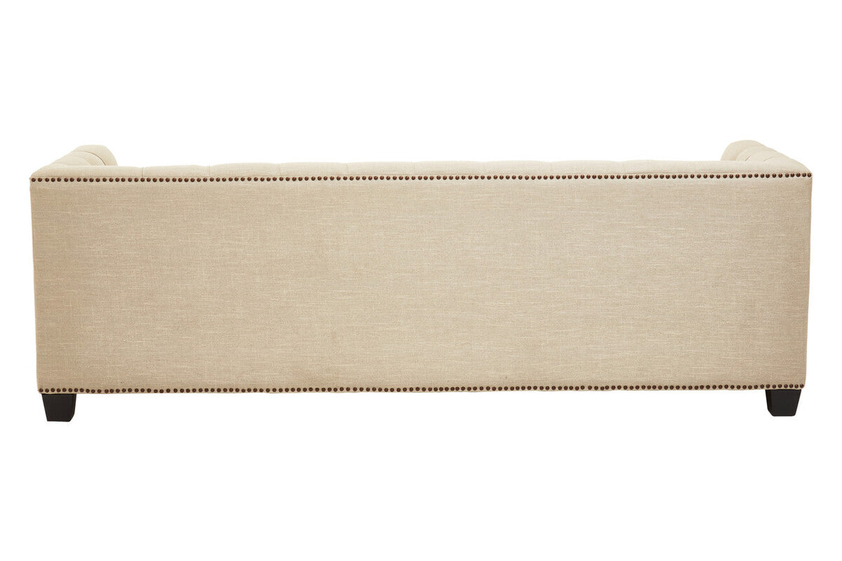 3 Seater Stone Fabric Sofa | Surina