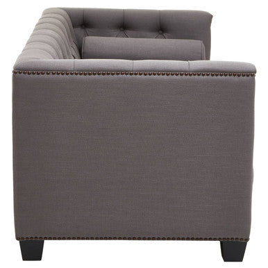 2 Seater Grey Fabric Sofa, Surina