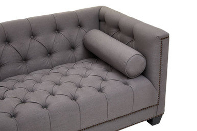 2 Seater Grey Fabric Sofa, Surina