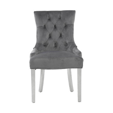 Richmond Grey Velvet Dining Chair