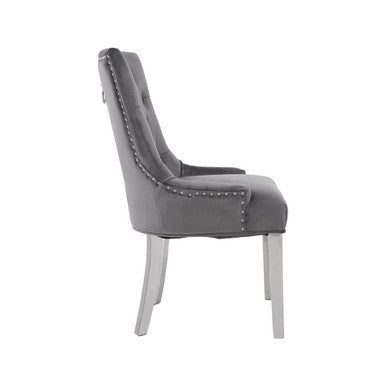 Richmond Grey Velvet Dining Chair