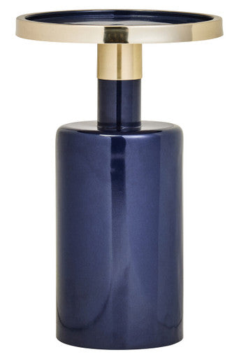 Elva Navy And Gold Side Table