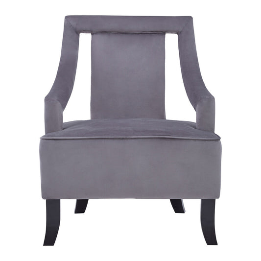 Faye Grey Velvet Chair