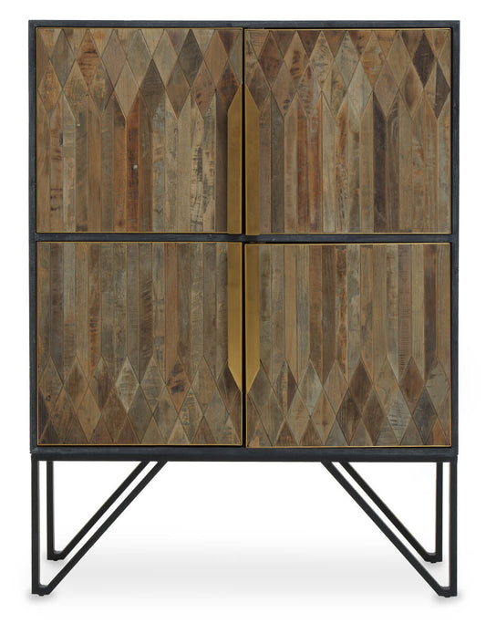 Textured Wooden Cabinet | Zarina